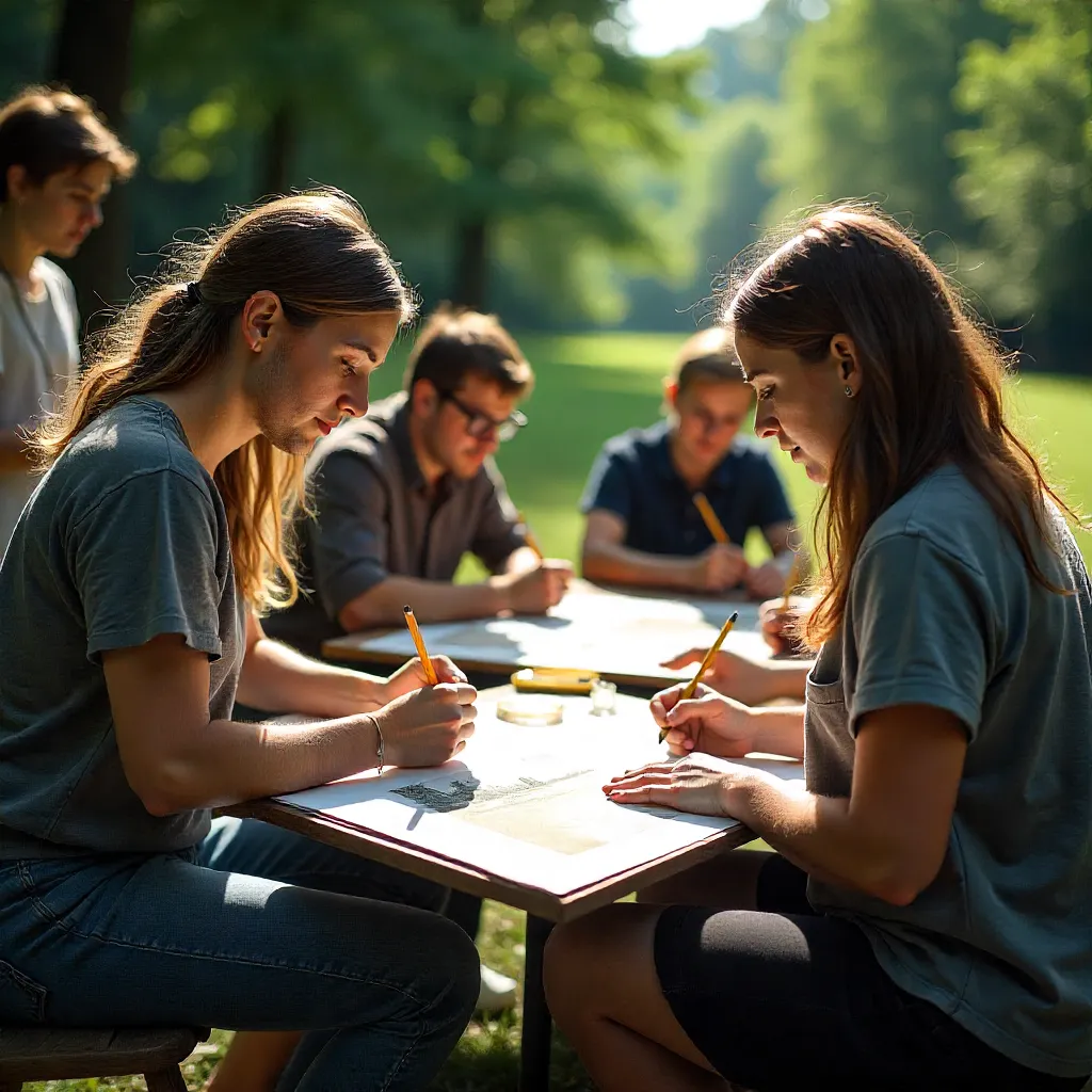 Afternoon sketching session